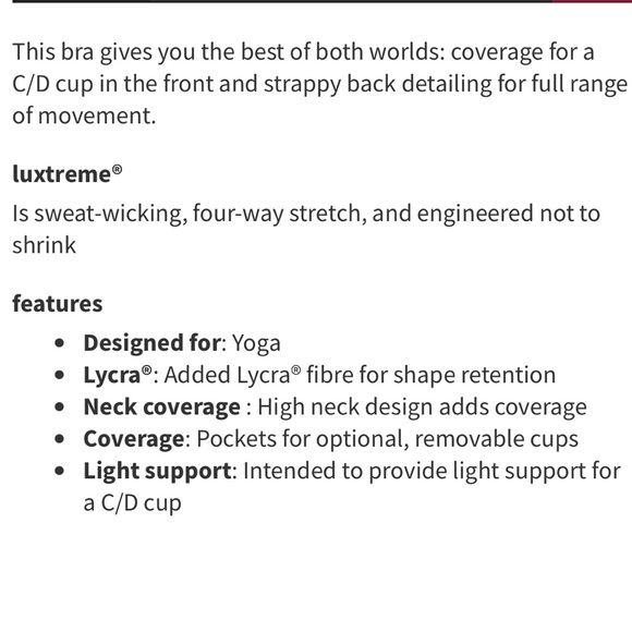 NWT Lululemon free to be serene high neck bra in honey lemon - Picture 8 of 10